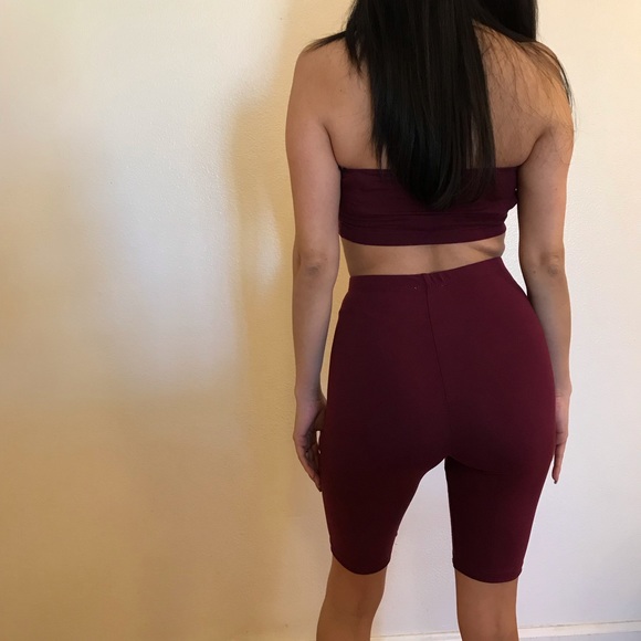 Kim Burgundy Bike Short & Tube Set - Picture 6 of 8